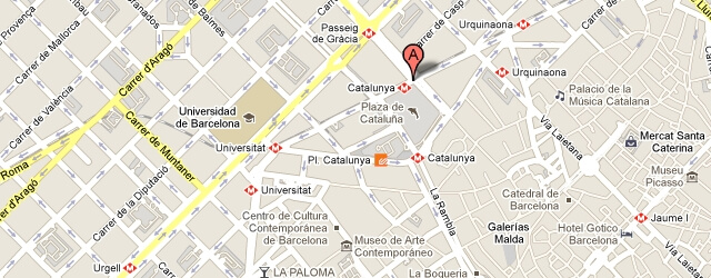 Google map of Barcelona